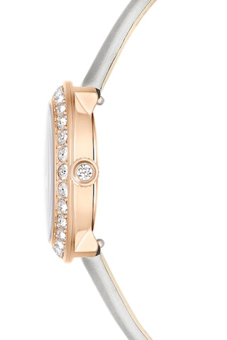 Montre à quartz en cuir Matrix Tennis - Doré à l'or rose