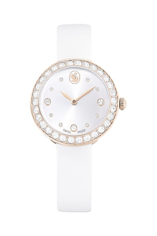 Montre à quartz en cuir Matrix Tennis - Doré à l'or rose