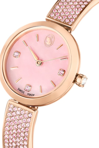 Montre à quartz en doré à l'or rose Illumina