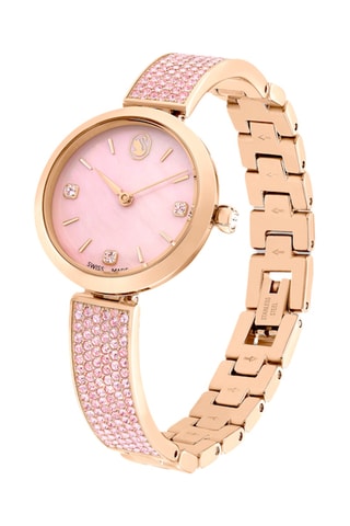 Montre à quartz en doré à l'or rose Illumina