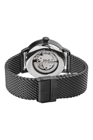 Montre automatique en acier - Noir et bleu