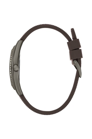 Montre à quartz en cuir - Noir