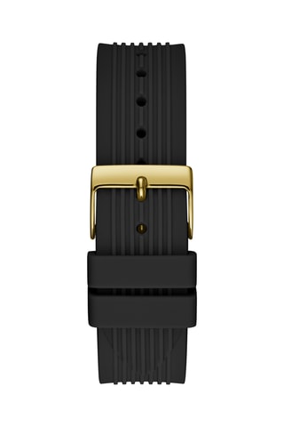 Montre à quartz en silicone - Chronographe - Noir et doré