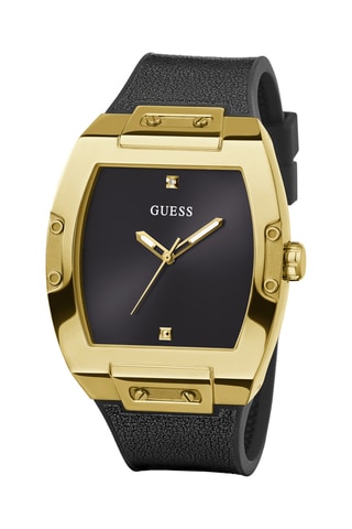 Montre à quart en cuir véritable, silicone et diamant