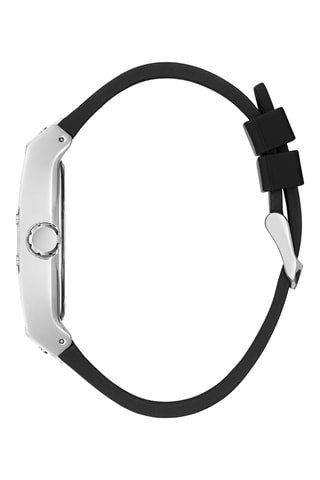 Montre à quart en cuir véritable, silicone et diamant