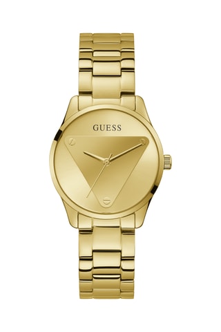 Montre à quartz en acier - Doré