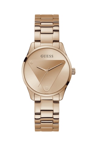 Montre à quartz en acier - Doré rose