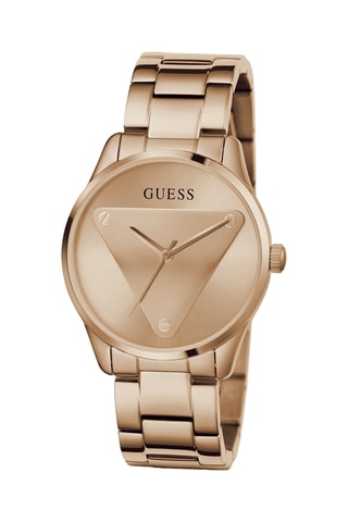 Montre à quartz en acier - Doré rose