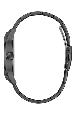 Montre à quartz en acier - Noir