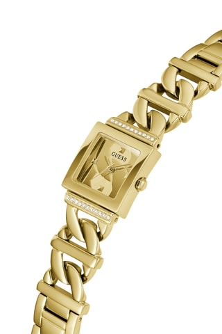 Montre à quartz en acier - Doré