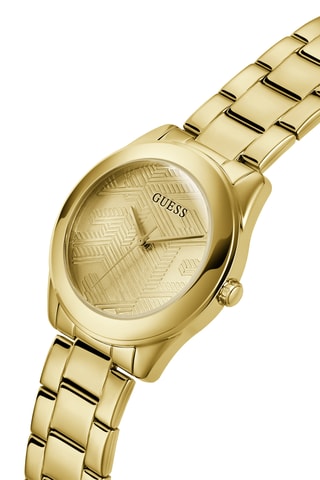 Montre à quartz en acier - Doré