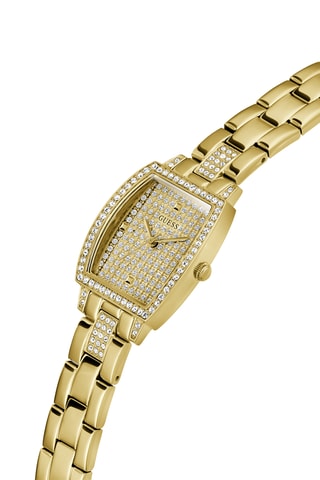 Montre à quartz en acier - Doré