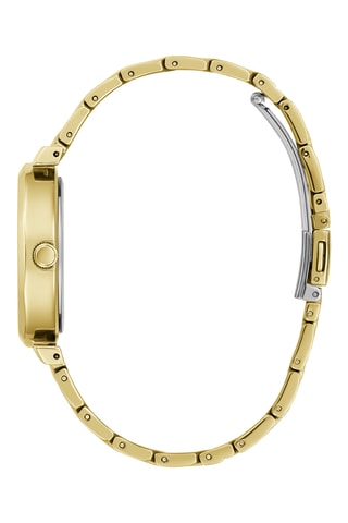 Montre à quartz en acier - Doré