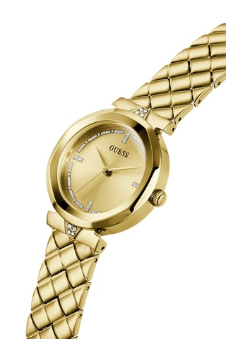 Montre à quartz en acier - Doré