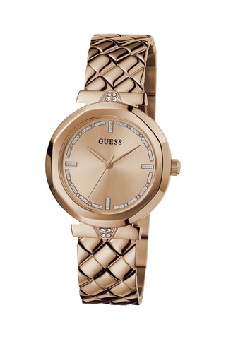 Montre à quartz en acier - Doré rose