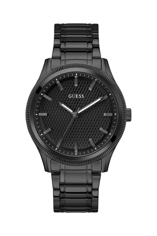 Montre à quartz en acier - Noir