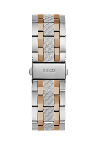 Montre à quartz en acier recyclé - Chronographe - Argenté et doré