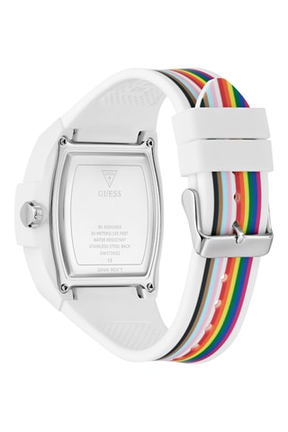 Montre à quartz en silicone - Chronographe - Multicolore et blanc