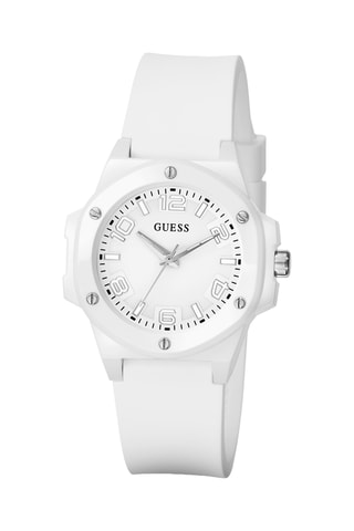 Montre à quartz en silicone - Blanc