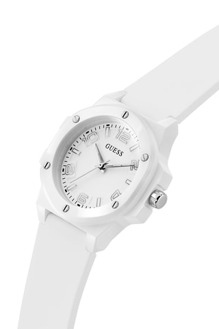 Montre à quartz en silicone - Blanc