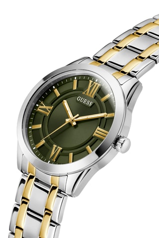 Montre à quartz en acier - Argenté et doré