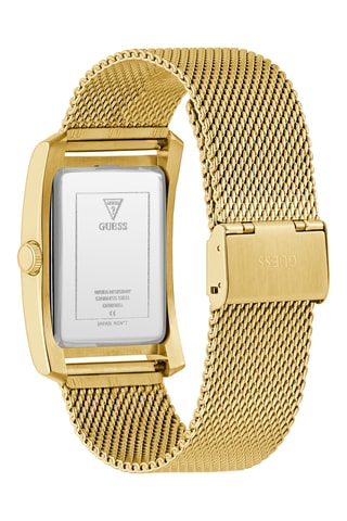 Montre à quartz en acier et diamant