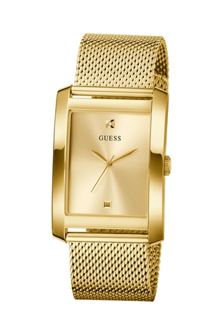 Montre à quartz en acier et diamant