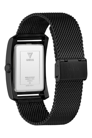 Montre à quartz en acier et diamant