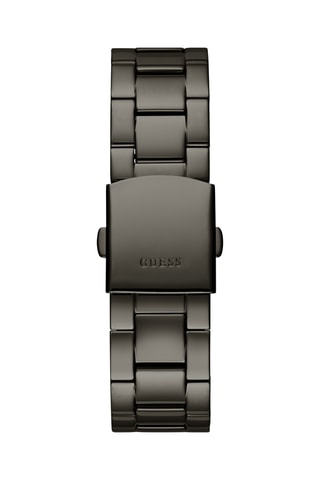 Montre à quartz en acier recyclé et diamant