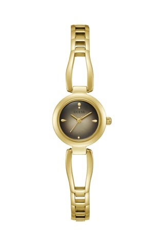 Montre à quartz en acier - Doré