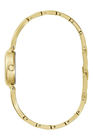 Montre à quartz en acier - Doré