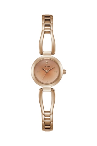 Montre à quartz en acier - Doré rose