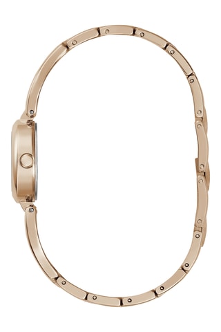 Montre à quartz en acier - Doré rose
