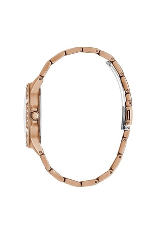 Montre à quartz en acier Doré rose