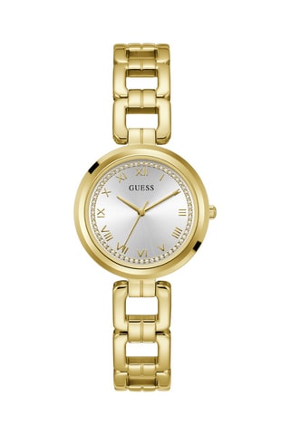 Montre à quartz en acier - Doré