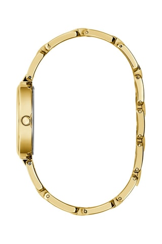Montre à quartz en acier - Doré
