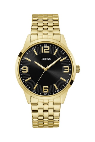 Montre à quartz en acier - Doré et noir
