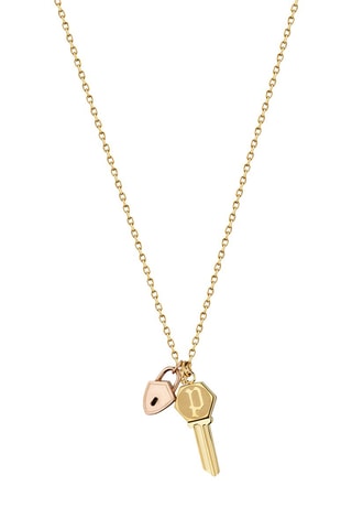 Collier doré à l'or jaune et doré à l'or rose