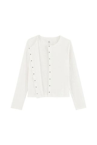 Cardigan en lin - Blanc