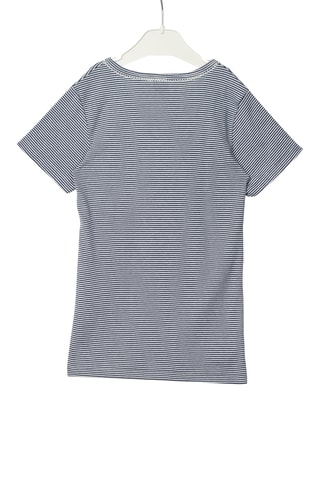 T-shirt - Bleu marine et blanc