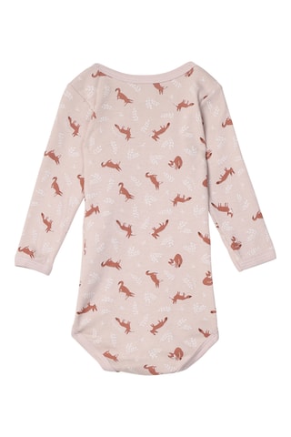 3 bodys - Vieux rose et blanc