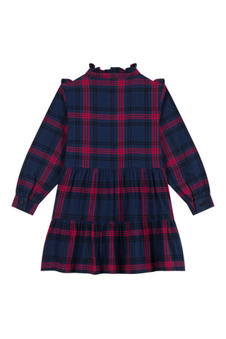 Robe - Bleu marine et rouge