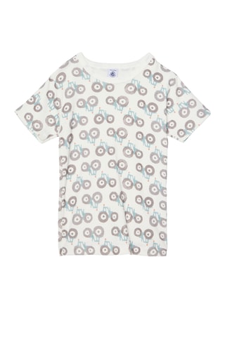 T-shirt - Gris et bleu