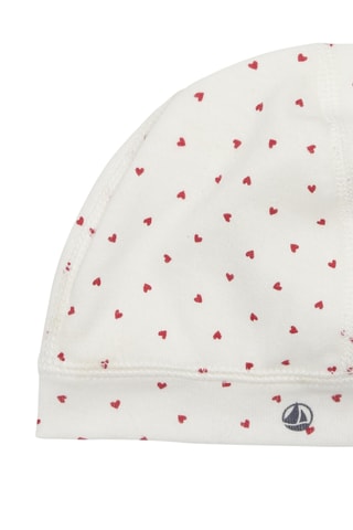Bonnet - Blanc et rouge