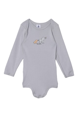 3 bodys - Gris foncé et blanc