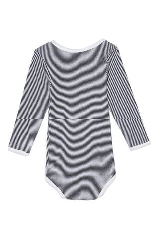 3 bodys - Bleu marine et blanc