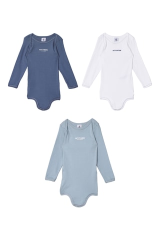 3 bodys - Bleu et blanc