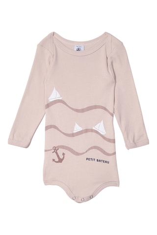 3 bodys - Beige clair et blanc