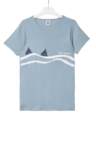 2 t-shirts - Blanc et bleu