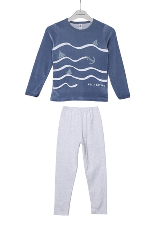 Pyjama - Bleu et gris